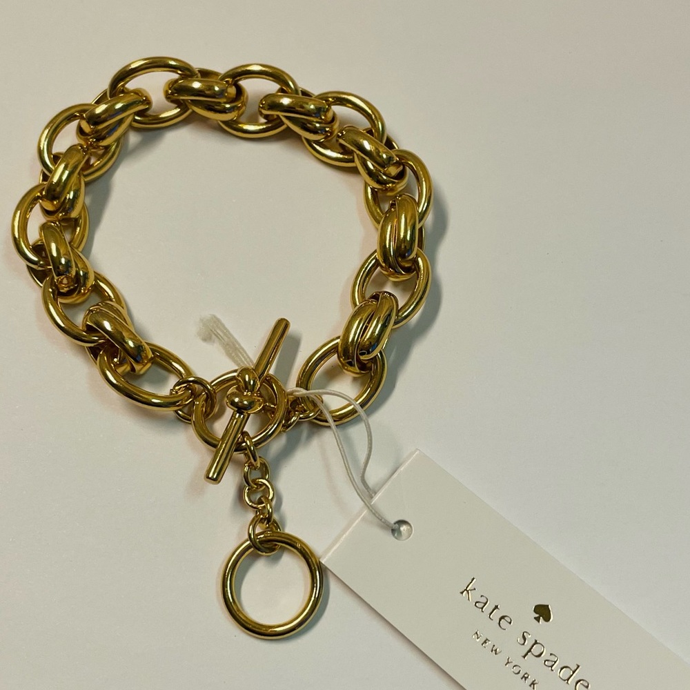 Kate Spade Gold Chained Charm Bracelet